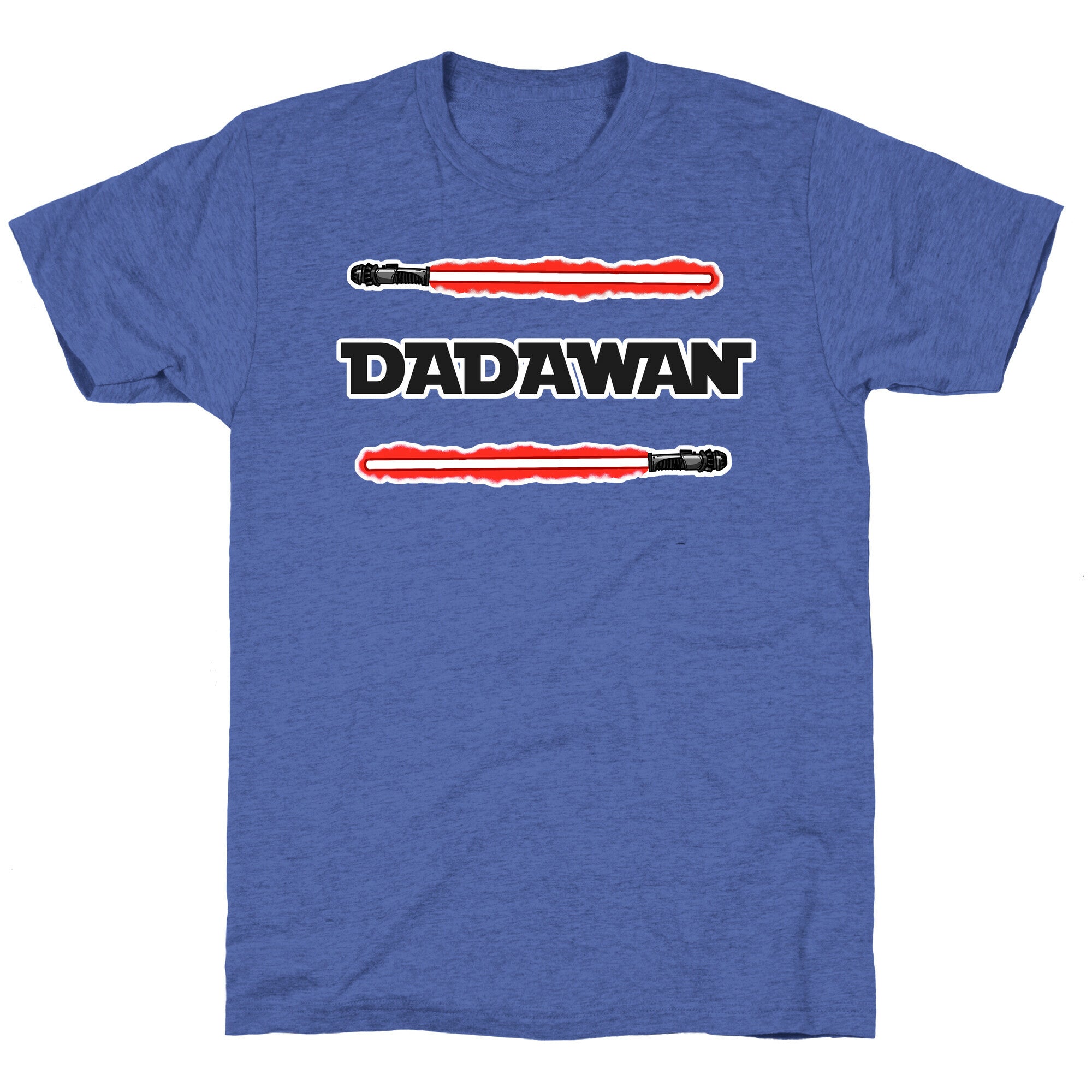 Padawan Dadawan Star Wars Parody Red Light Sabers Unisex Triblend Tee